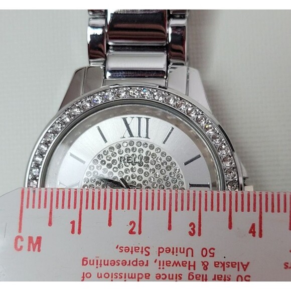 Relic Womens ZR12180 Karsen Silver Tone‎ Watch w. Crystal Accents - Picture 8 of 10